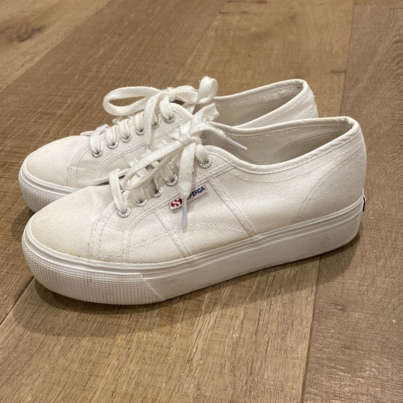 SUPERGA 2790 white platform sneakers - Picture 5 of 10